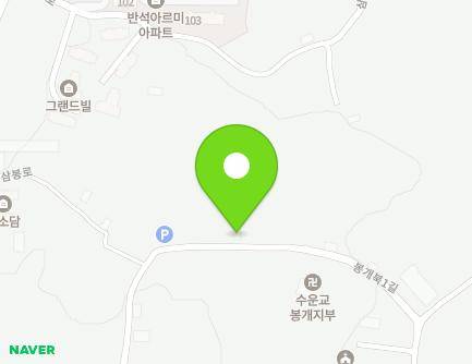 제주특별자치도 제주시 봉개북1길 43 (봉개동) 지도