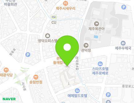 제주특별자치도 제주시 관덕로 14-4 (삼도이동) 지도