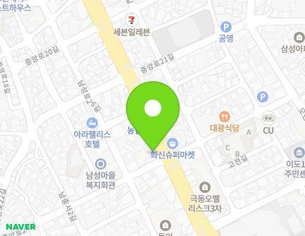 제주특별자치도 제주시 중앙로 132 (삼도이동) 지도