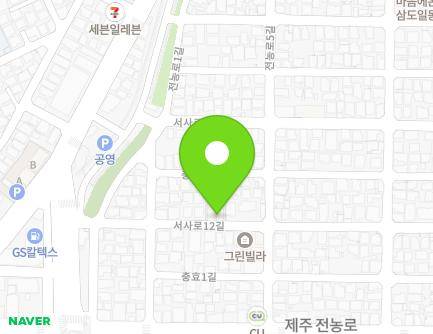 제주특별자치도 제주시 서사로12길 38-1 (삼도일동, 광명빌라) 지도