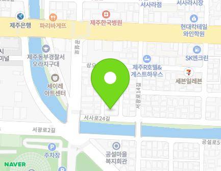 제주특별자치도 제주시 서사로24길 26 (삼도일동, 삼도세일빌라) 지도