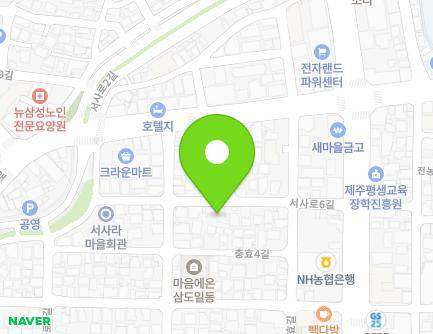 제주특별자치도 제주시 서사로6길 13 (삼도일동, 미래아파트) 지도