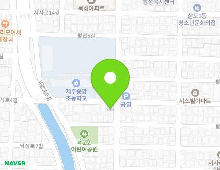 제주특별자치도 제주시 서광로11길 21 (삼도일동, 영훈빌라) 지도