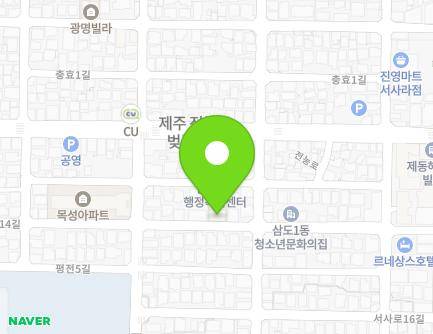 제주특별자치도 제주시 서사로14길 24 (삼도일동, 태성빌라) 지도