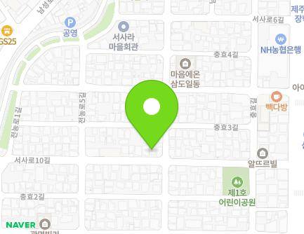 제주특별자치도 제주시 서사로10길 22 (삼도일동) 지도