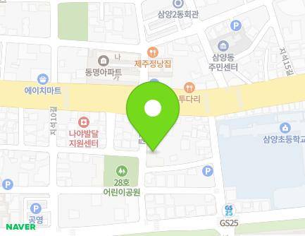제주특별자치도 제주시 지석12길 5 (삼양이동, 한양아파트) 지도