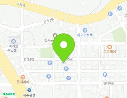 제주특별자치도 제주시 인다5길 12-5 (아라일동, 피오레하우스) 지도