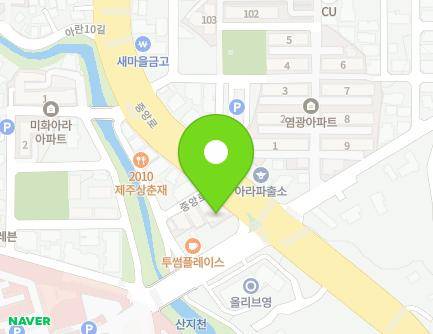 제주특별자치도 제주시 중앙로 608-1 (아라일동, 태양빌라) 지도