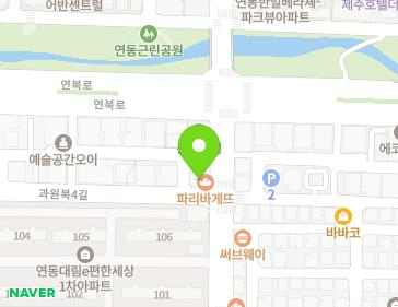 제주특별자치도 제주시 국기로 8 (연동) 지도