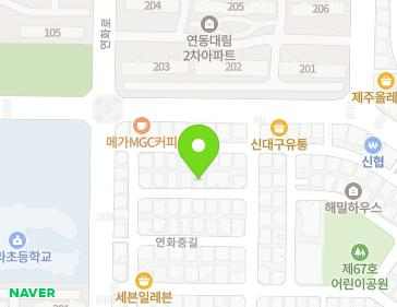 제주특별자치도 제주시 연화중길 8-4 (연동, 풍천주택) 지도