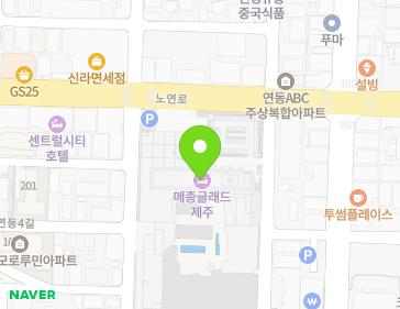 제주특별자치도 제주시 노연로 80 (연동, 메종글래드제주) 지도