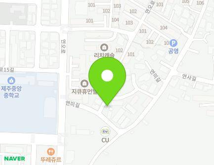제주특별자치도 제주시 연미길 104 (오라삼동) 지도