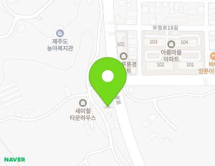 제주특별자치도 제주시 우평로 349-28 (외도일동, 레몬숲어린이집) 지도