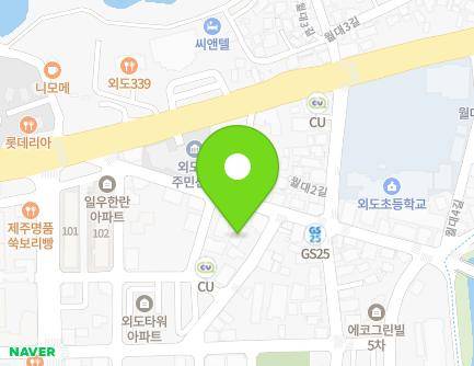 제주특별자치도 제주시 절물2길 2 (외도일동, 남주주택) 지도