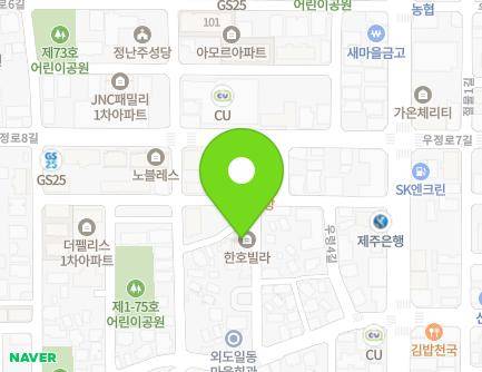 제주특별자치도 제주시 우령안1길 4 (외도일동, 한호주택) 지도