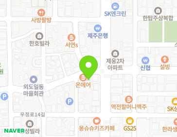 제주특별자치도 제주시 우정로12길 1 (외도일동) 지도