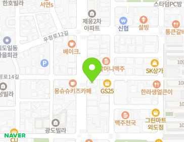 제주특별자치도 제주시 우정로 65 (외도일동) 지도