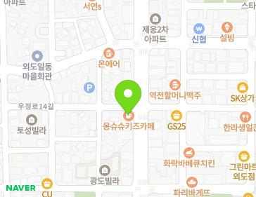 제주특별자치도 제주시 우정로 66 (외도일동) 지도