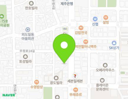 제주특별자치도 제주시 우정로 70 (외도일동) 지도