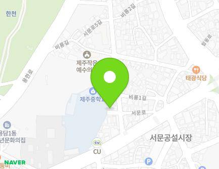 제주특별자치도 제주시 서문로5길 1-2 (용담일동) 지도