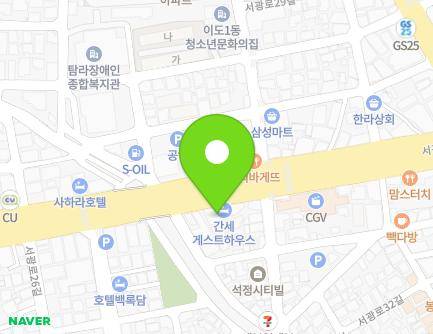 제주특별자치도 제주시 서광로 278 (이도이동, 줌타워) 지도