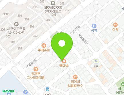 제주특별자치도 제주시 구남로4길 8-1 (이도이동, 혜경빌) 지도
