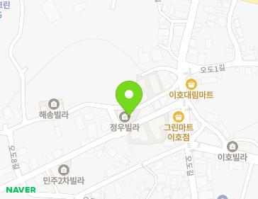 제주특별자치도 제주시 오도2길 7 (이호이동, 정우빌라) 지도