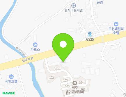 제주특별자치도 제주시 일주서로 7508 (이호일동, 반송주택) 지도