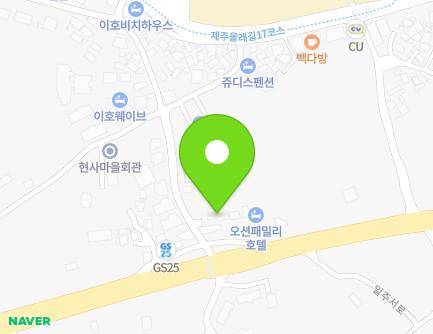 제주특별자치도 제주시 일주서로 7531 (이호일동, 줌비치타운) 지도