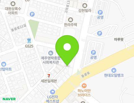 제주특별자치도 제주시 동광로21길 2-8 (일도이동, 한라빌라) 지도