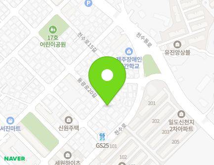 제주특별자치도 제주시 고마로19길 40-1 (일도이동, 화신빌라) 지도