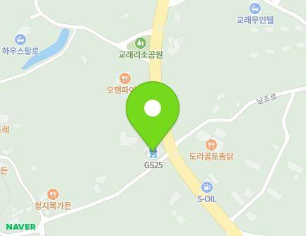 제주특별자치도 제주시 조천읍 남조로 1773 지도