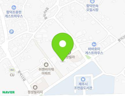 제주특별자치도 제주시 조천읍 함덕20길 42 지도