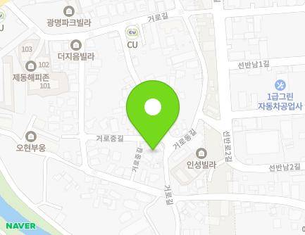 제주특별자치도 제주시 거로길 40 (화북이동) 지도