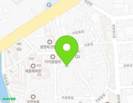 제주특별자치도 제주시 거로길 18 (화북이동) 지도