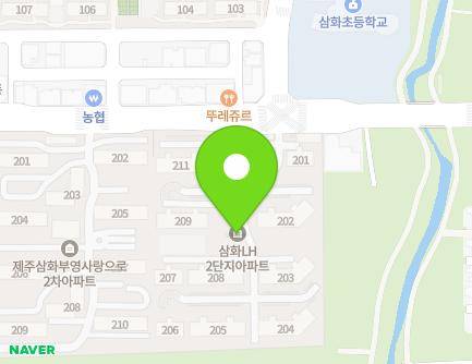 제주특별자치도 제주시 화삼로 32 (화북이동, 제주삼화엘에이치2단지) 지도