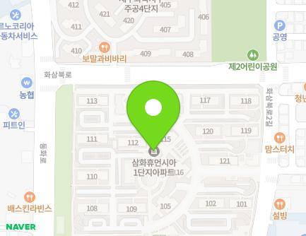 제주특별자치도 제주시 화삼북로2길 12 (화북일동, 삼화휴먼시아1단지) 지도