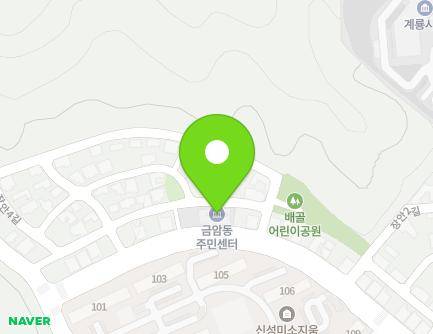 충청남도 계룡시 장안1길 28 (금암동, 금암동주민센터) 지도