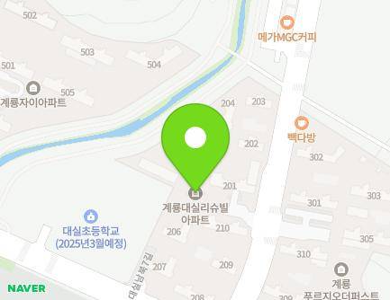 충청남도 계룡시 두마면 농소로 64 (계룡대실리슈빌) 지도