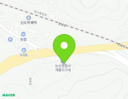 충청남도 계룡시 엄사면 계백로 3120 (파출소) 지도