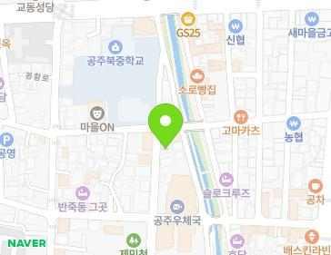충청남도 공주시 대통1길 72-1 (반죽동) 지도