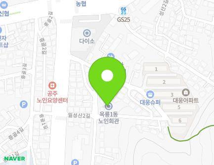 충청남도 공주시 월성산2길 9-3 (옥룡동, 옥룡1통경로당) 지도