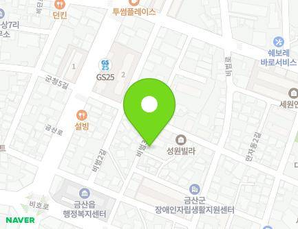 충청남도 금산군 금산읍 비범3길 14 지도