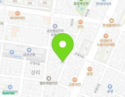 충청남도 금산군 금산읍 군청8길 7 지도