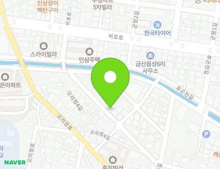 충청남도 금산군 금산읍 오리정4길 1-14 지도