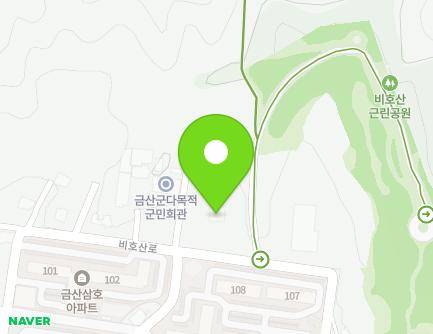 충청남도 금산군 금산읍 비호산로 36 지도