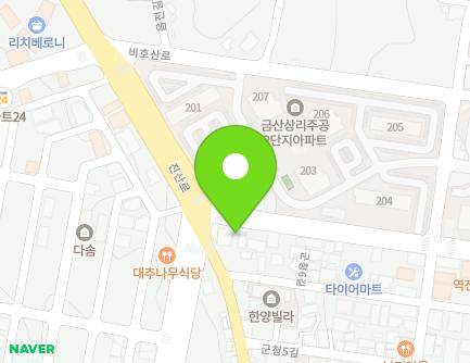 충청남도 금산군 금산읍 비단로 355-1 지도