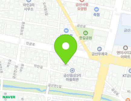 충청남도 금산군 금산읍 아인길 55-7 지도