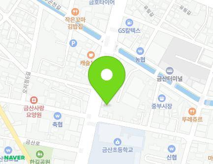 충청남도 금산군 금산읍 금산로 1468 지도