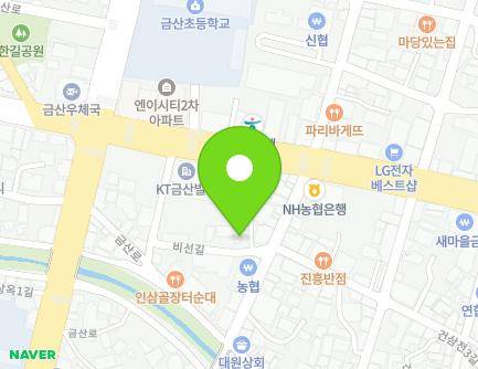 충청남도 금산군 금산읍 비선길 37-2 지도